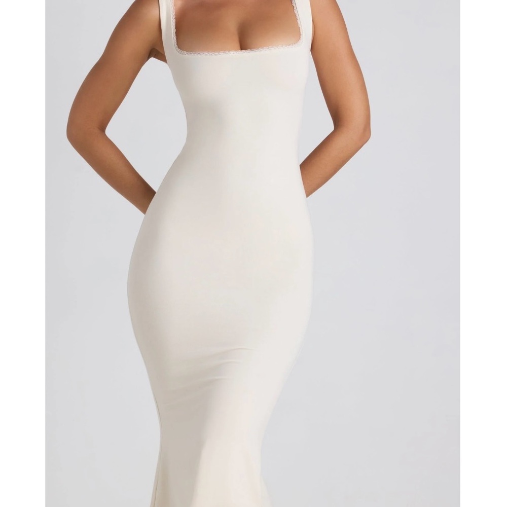 Moral Lace-Trim Midaxi Dress